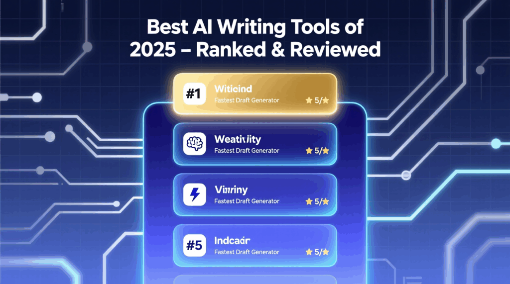 Best AI Writing Tools of 2025 – Ranked & Reviewed